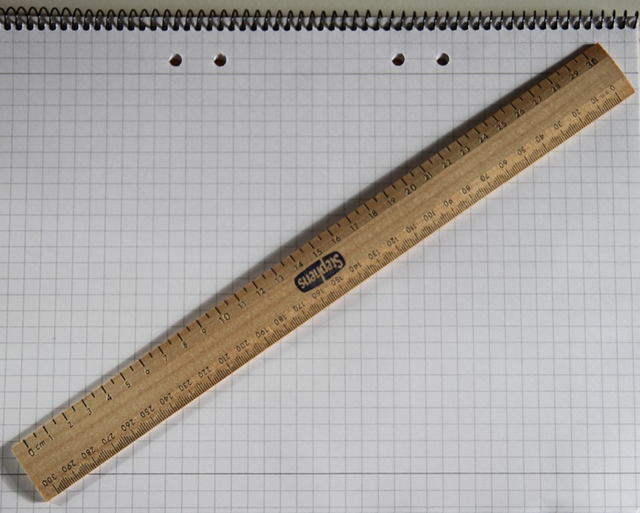 M+R Wooden Ruler 40 cm