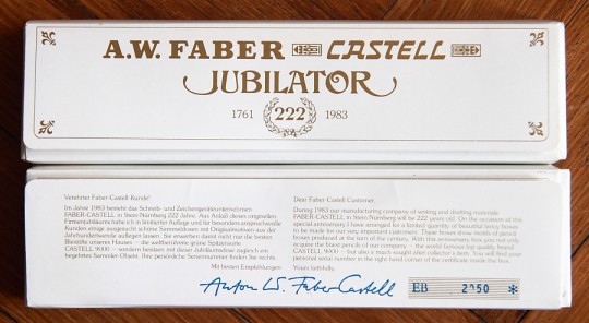 100 Jahre Faber-Castel® Jubiläums Sonderedition Blechetui 12 xBleistift 9000 HB 