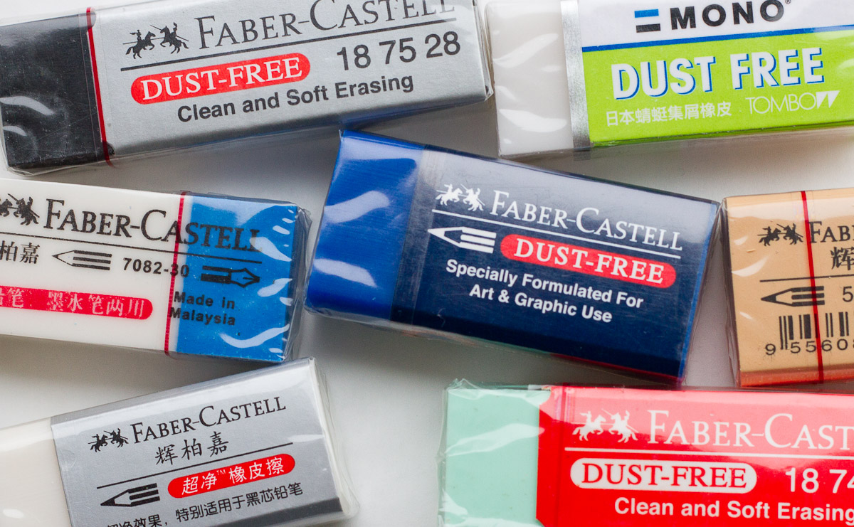 Paper and Digital: Erasers: Faber Castell vs Rotring vs Factis & Pelikan