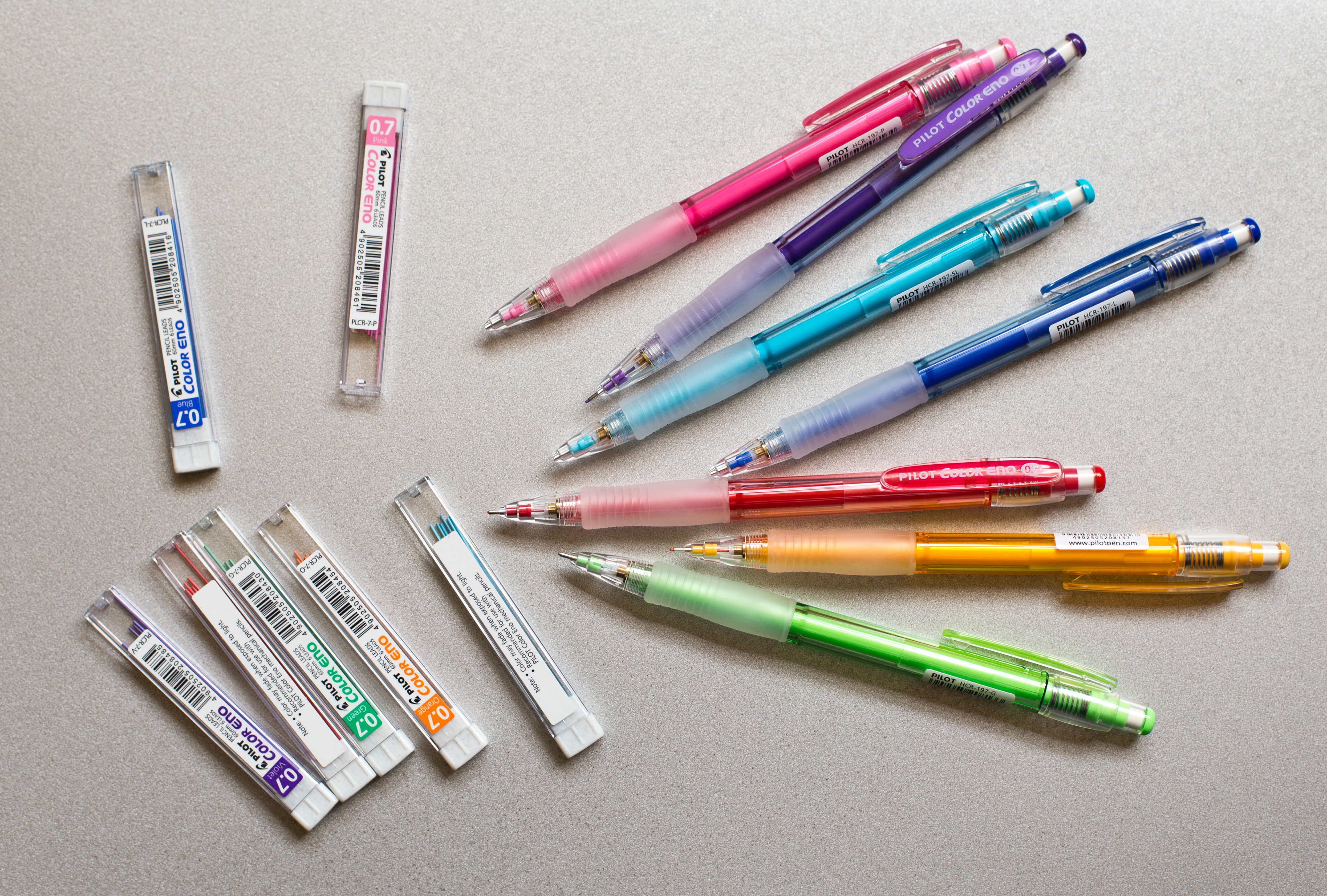 Review: Pilot Color Eno 0.7mm Mechanical Pencils - Sketch in 8