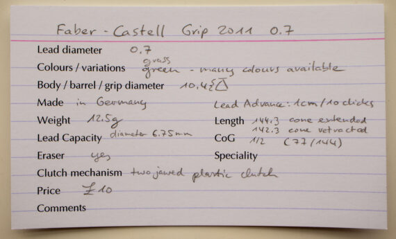REVIEW: FABER-CASTELL GRIP 2011 FOUNTAIN PEN, The Pencilcase Blog